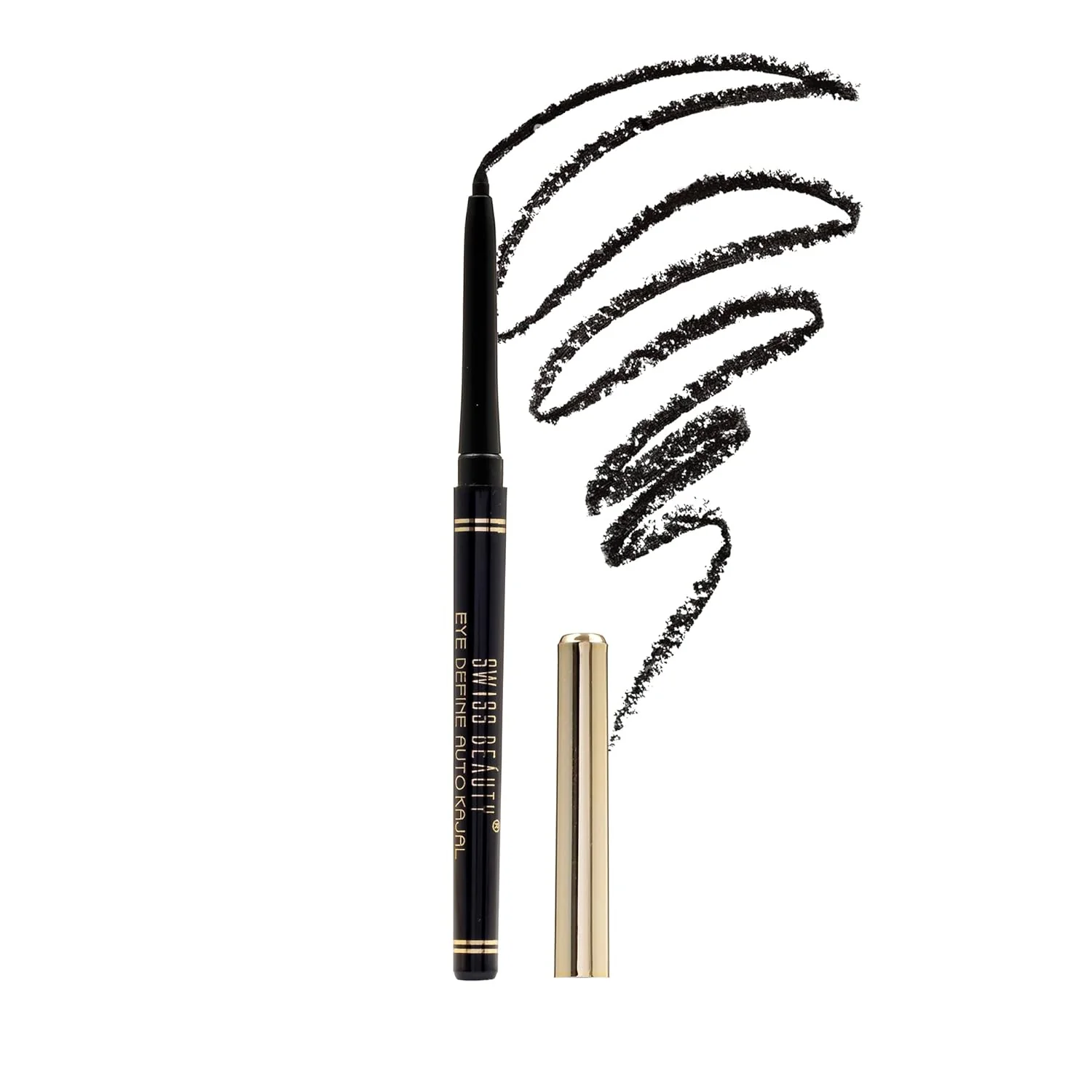 SWISS BEAUTY Eye Define Auto Kajal Pencil Longwear Smudgeproof