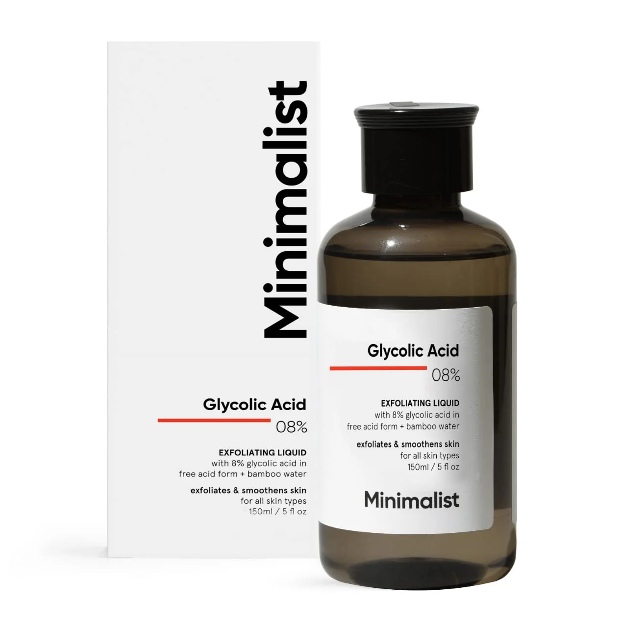 Minimalist 8% Glycolic Acid Exfoliating Toner