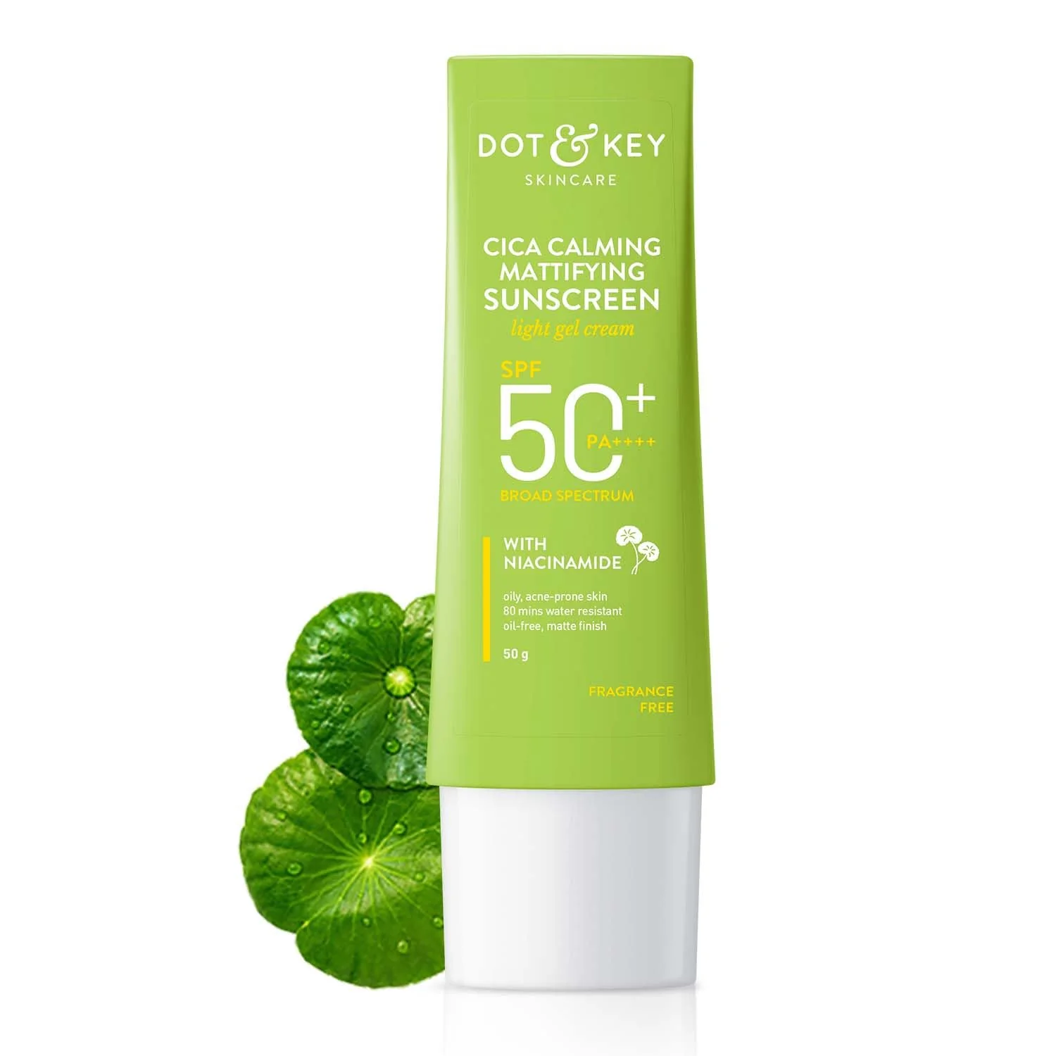 Dot & Key CICA Calming Mattifying Sunscreen SPF 50 PA++++ – For Oily & Sensitive Skin