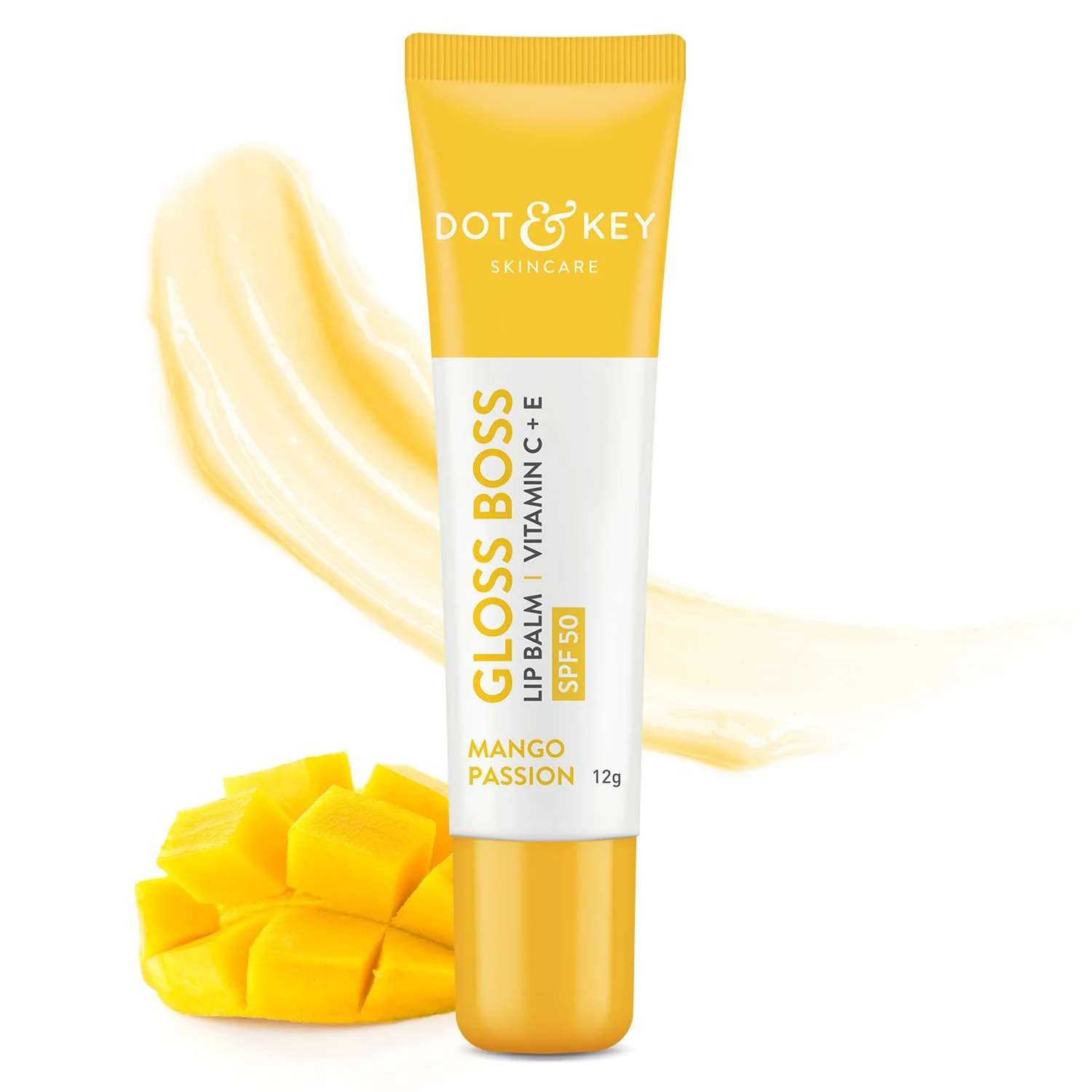 Dot & Key Mango Passion Non-Tinted Lip Balm with SPF 50 – Hydrating & Colorless