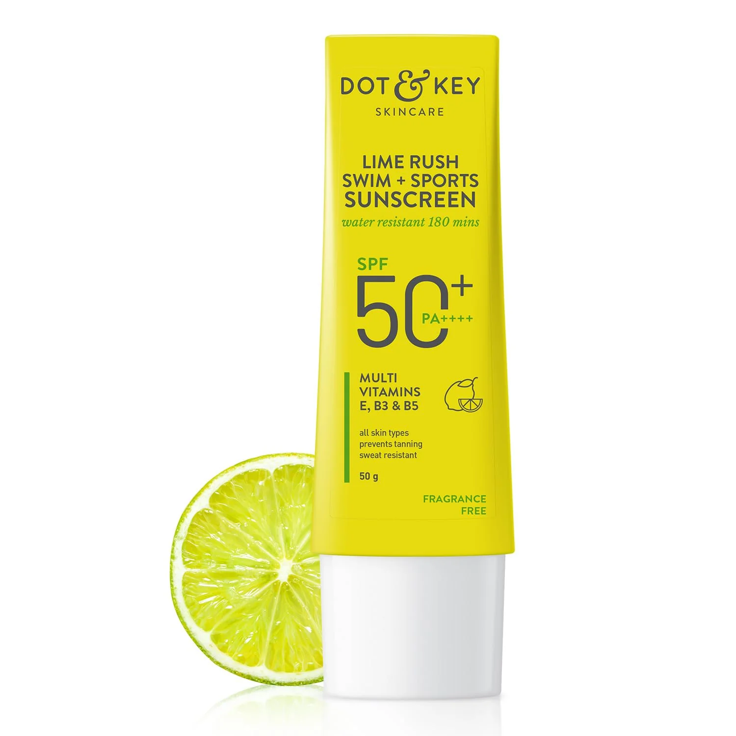 Dot & Key Lime Rush Swim + Sports Sunscreen SPF 50 PA++++ – Water & Sweat Resistant