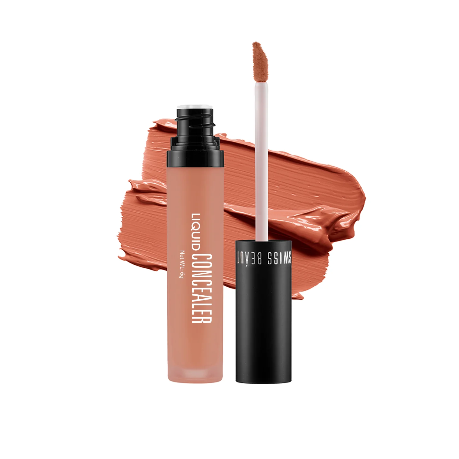 SWISS BEAUTY Liquid Light Weight Concealer – Full Coverage Matte Finish | Orange