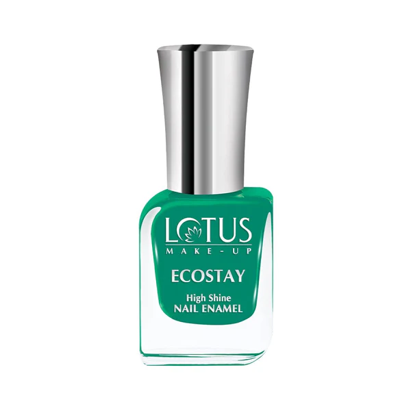 Lotus Ecostay Nail Enamel – Coral Green (10ml)