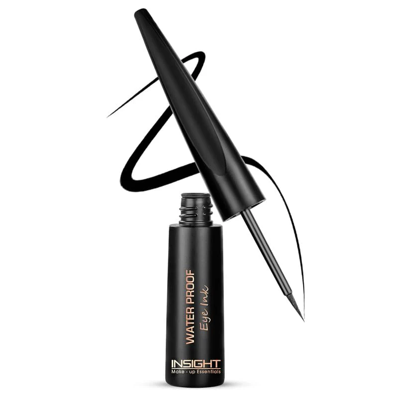 INSIGHT Waterproof Glossy Eye Ink – Quick Drying, Intense Black Liner