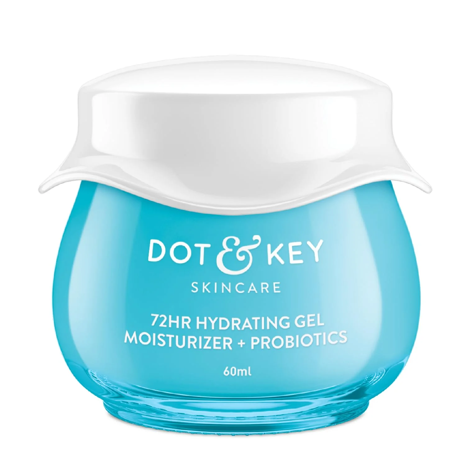 Dot & Key 72Hr Hydrating Gel Moisturizer with Probiotics & Hyaluronic Acid – Oil-Free & Lightweight