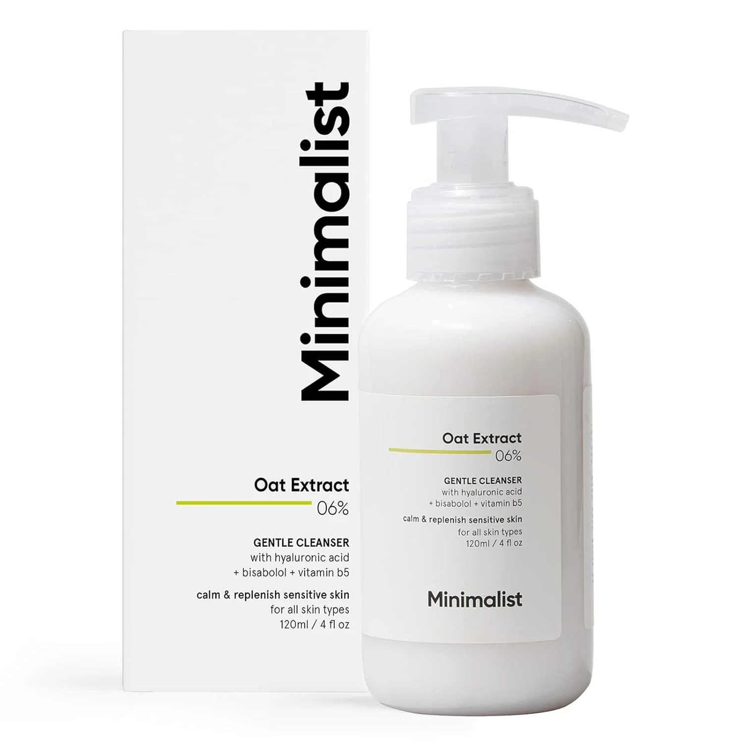 Minimalist Gentle Face Wash With Oat & Hyaluronic Acid